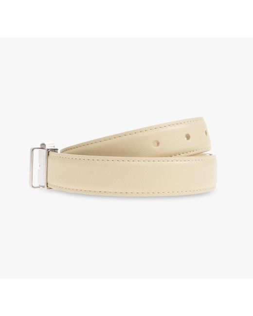 Dolce & Gabbana White Classic Buckle Belt