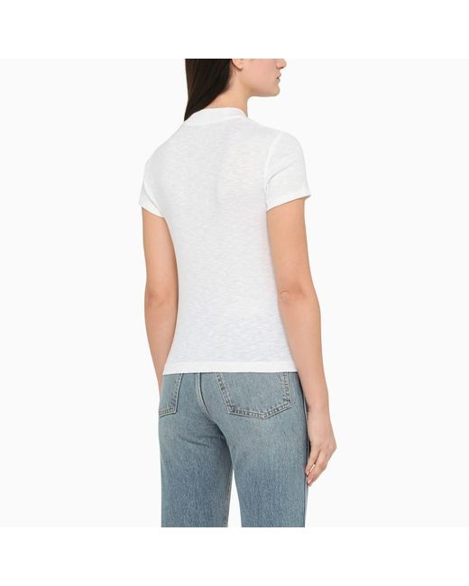 Vince White Logo Short-Sleeved T-Shirt