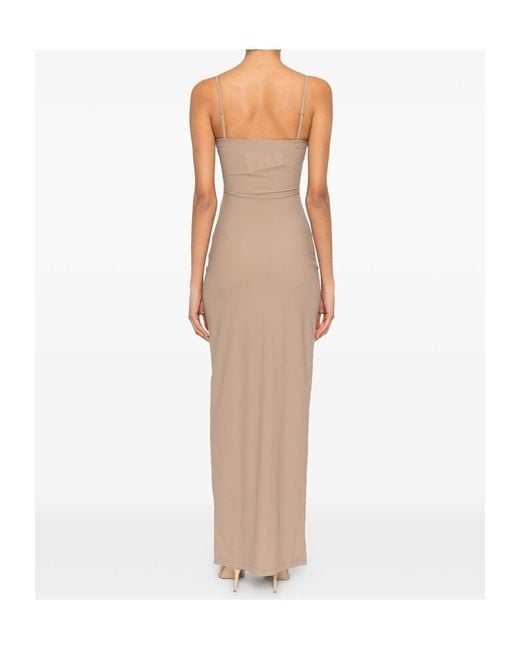 Christopher Esber White Ruched Midi Dress
