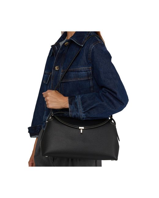 Totême  Black T-Lock Shoulder Bag