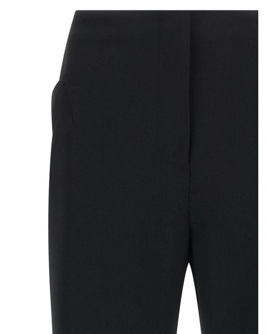 Dries Van Noten Black Posy Straight-Leg Pants