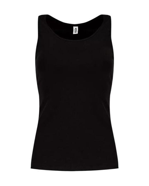 Moschino Black Round-Necked Vest for men