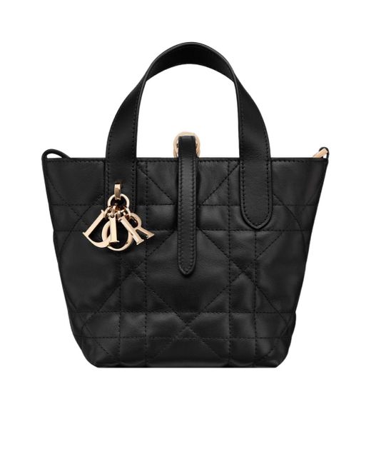 Dior Toujours Vertical Nano Tote Bag in Black | Lyst
