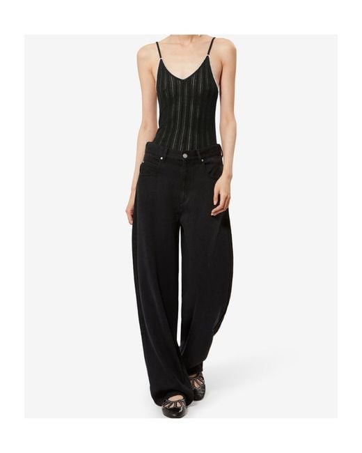Isabel Marant Black V-Neck India Pullover