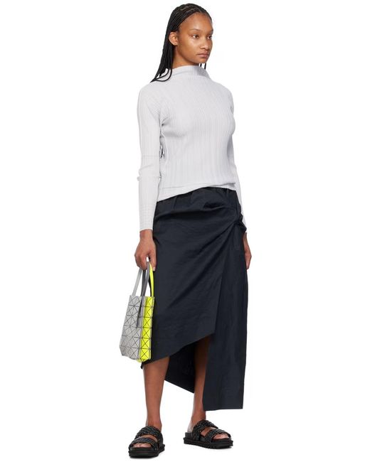 Issey Miyake Yellow Lucent Small Top Handle Bag