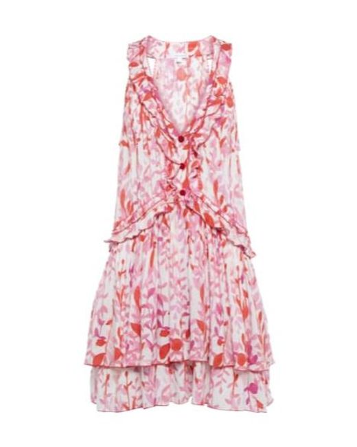 Poupette Pink Mae Printed Minidress
