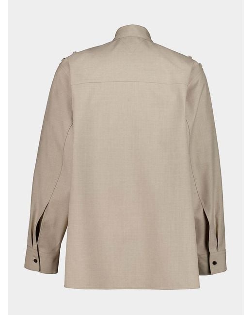Bottega Veneta Natural Long-Sleeved Shirt for men