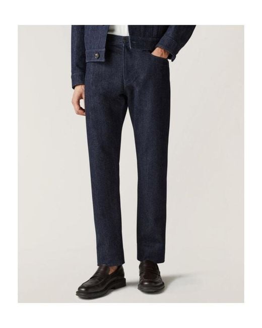 Loro Piana Blue Logo-Patch Jeans for men