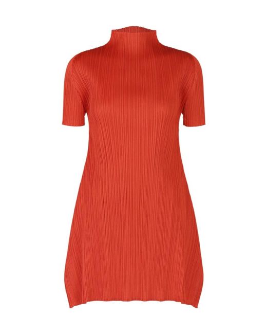 issey miyake mini dress Issey Miyake Pleated Mini Dress In Black