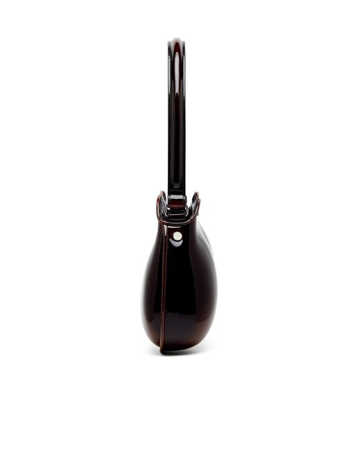 DIESEL Black Double-D Rigid Shoulder Bag
