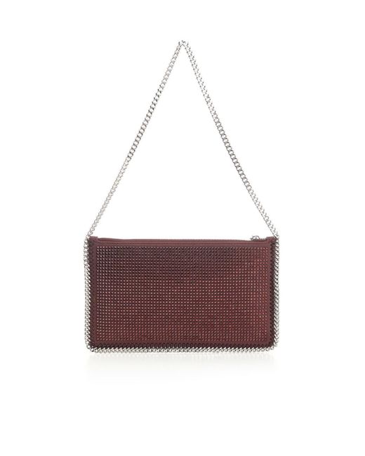 Stella McCartney Purple Falabella Embellished Clutch Bag