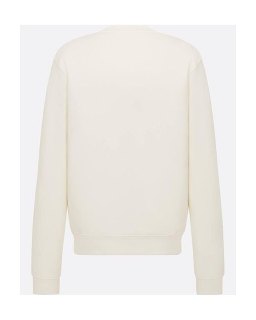 Dior White Cd Interwoven Sweater for men