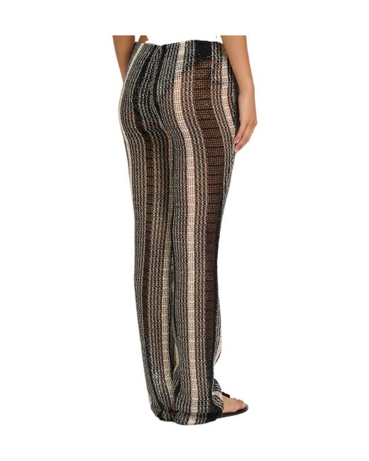 Missoni Gray Open-Knit Beach Trousers