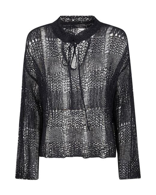 Y's Yohji Yamamoto Black Tie Knitwear