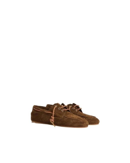DSquared² Brown College Lace-Up Flat Shoes