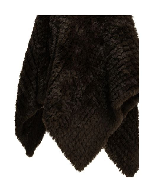 Pinko Black Asymmetrical Cape