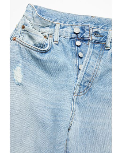 Acne Blue Regular Fit Jeans for men