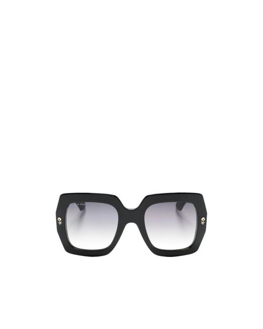 Etro Metallic Mania Square Frame Sunglasses