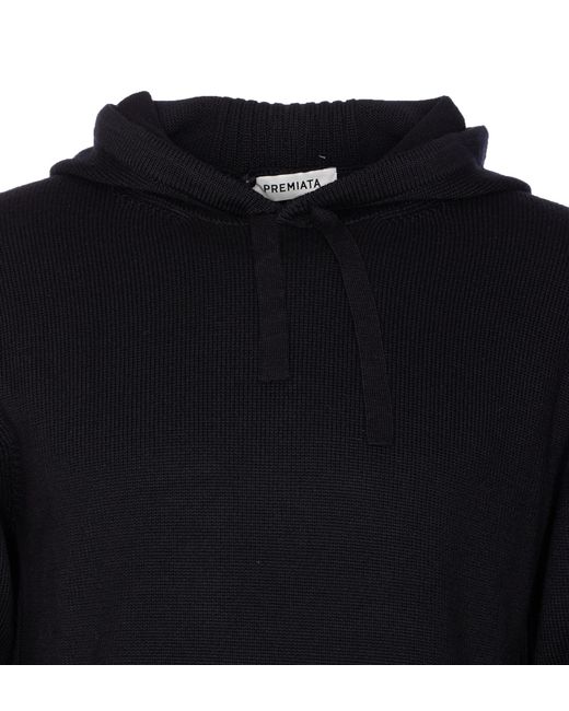 Premiata Blue Drawstring Hooded Jumper for men