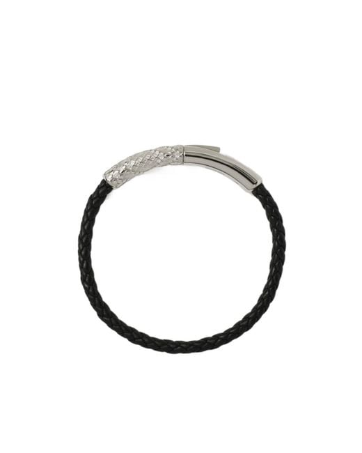 Burberry Metallic Leather Check Bracelet for men