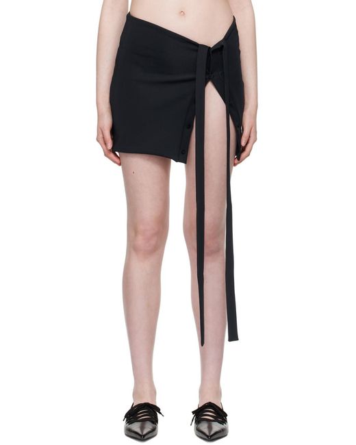 Jade Cropper Black Button Miniskirt