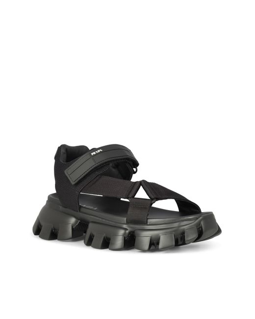 Prada Multicolor Technical Strapped Sandals for men