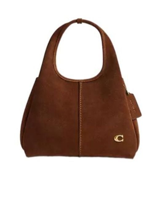 COACH Brown Lana 23 Open Top Shoulder Bag