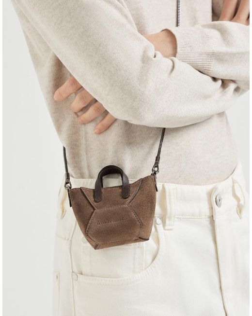 Brunello Cucinelli Green Bc Duo Mini Bag