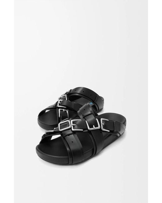 Loewe Black Type Fussbett Sandals for men
