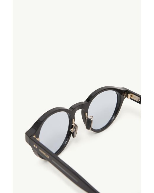 Moncler Metallic Ember Round Sunglasses for men