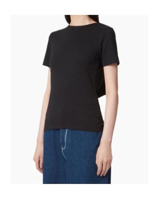 Nina Ricci Black Draped T-Shirt