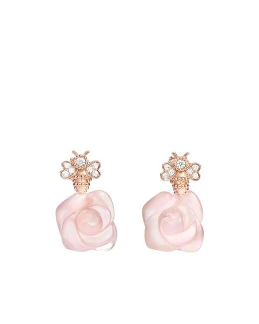 Dior Pink Rose Pré Catelan Earrings