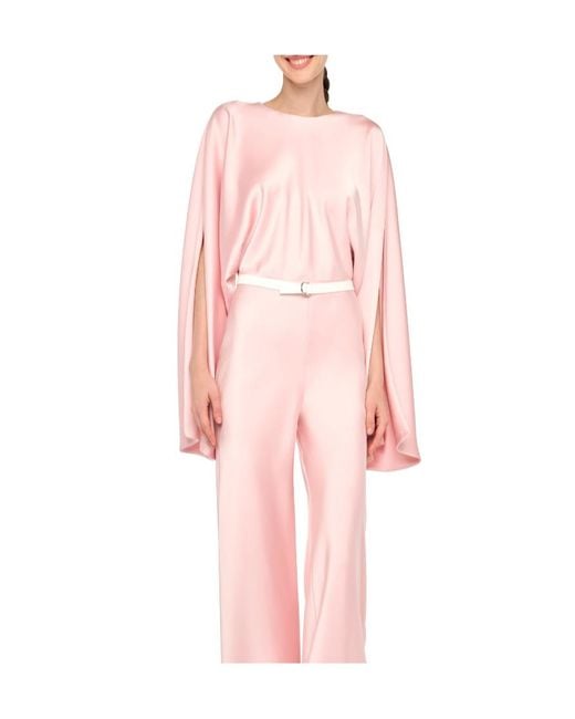 Norma Kamali Pink Long Sleeve Bodysuit