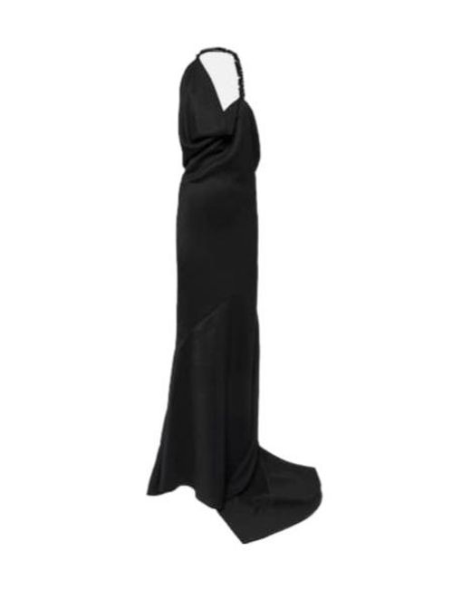 Maticevski Black Desires Draped Embellished Gown