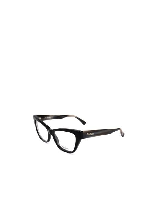 Max Mara White Cat-Eye Frame Glasses