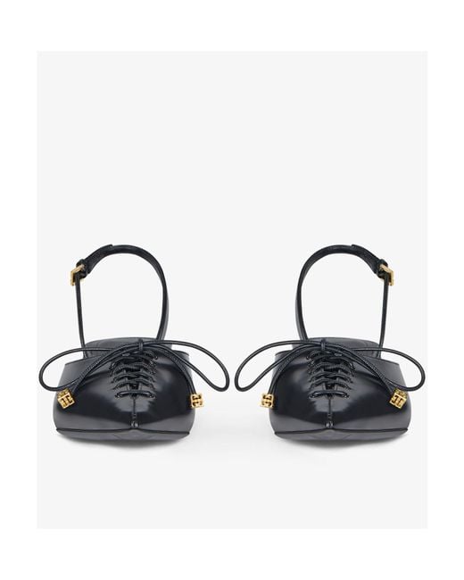 Givenchy Multicolor Lace-Up Slingbacks