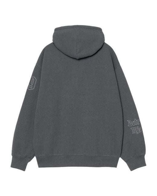 Carhartt Gray Graphic Hooded Sweatshirt for men