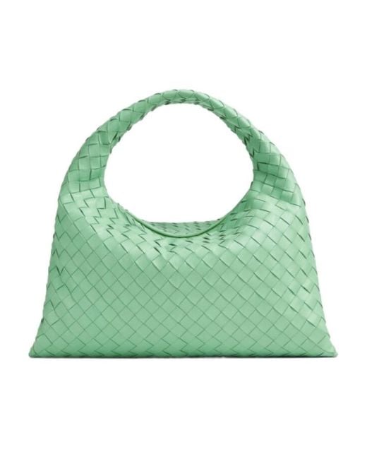 Bottega Veneta Green Small Hop Shoulder Bag