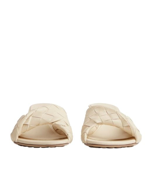 Bottega Veneta Natural Intrecciato Blink Mules
