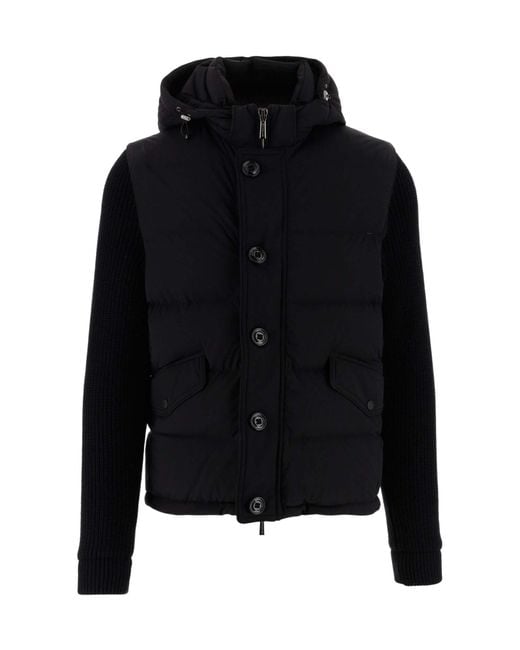 Moorer Black Long-Sleeved Jacket for men