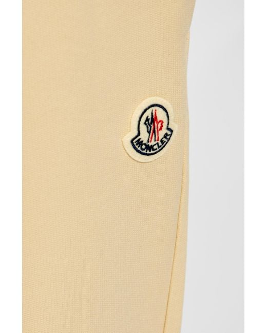 Moncler Natural Logo Patch Track Pants