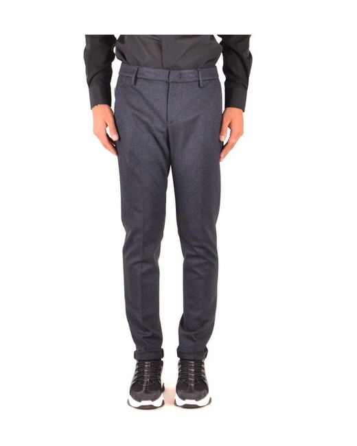 Dondup Blue Trousers for men
