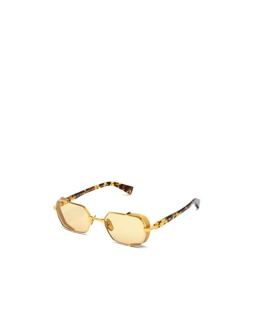 Balmain Metallic Full Frame Sunglasses for men