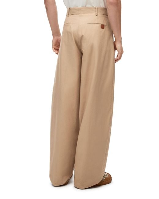 Loewe Natural Pleated Wide Trousers for men