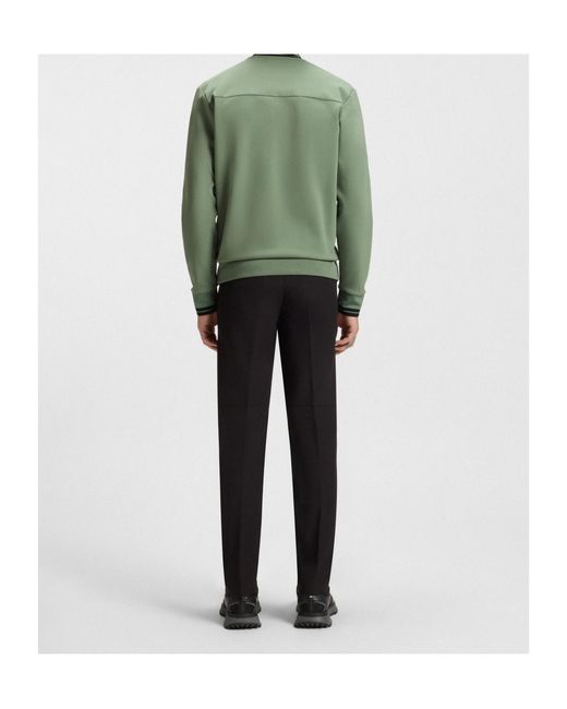 Boss Green Zipper Sweatshirt for men