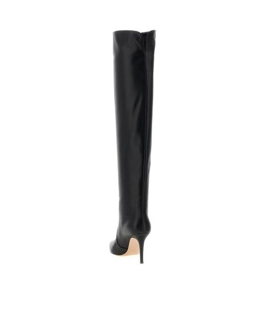 Gianvito Rossi Black Pointed-Toe Boots