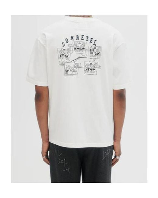 DOMREBEL White Forget T-Shirt for men