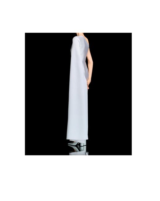 Solace London Gray One-Shoulder Dress