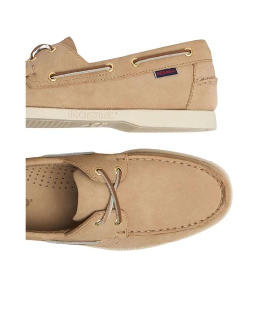 Sebago Natural Dockside Portland Boat Shoes for men
