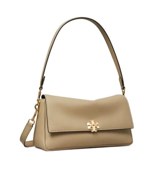 Tory Burch Natural Charlie Small Shoulder Bag